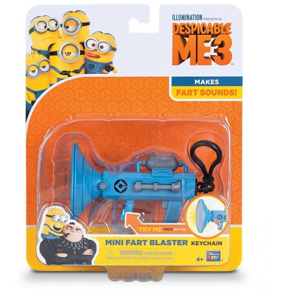Thinkway Toys Minion Despicable Me 3 - Mini Fart Blaster Keychain New Sealed